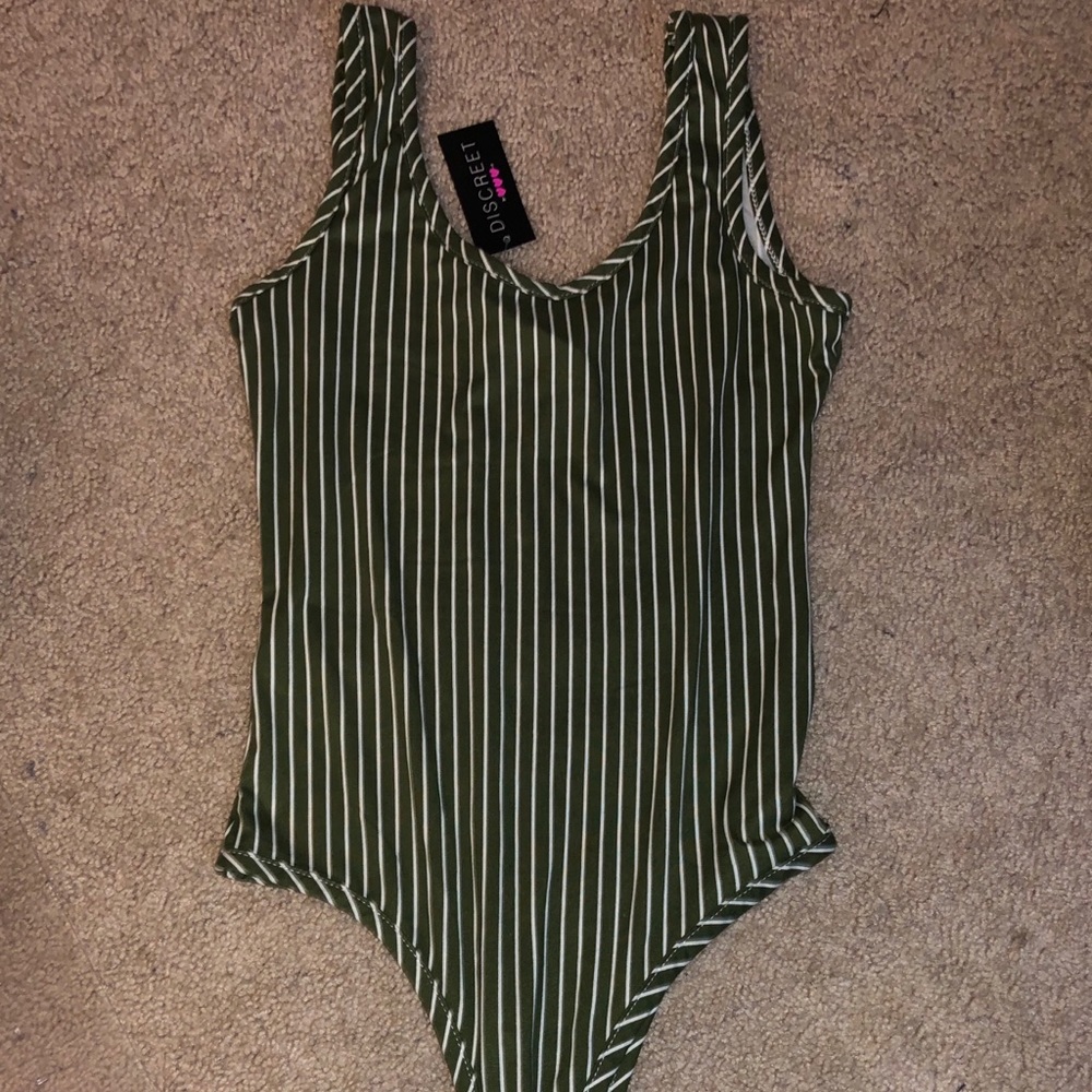 NWT striped bodysuit